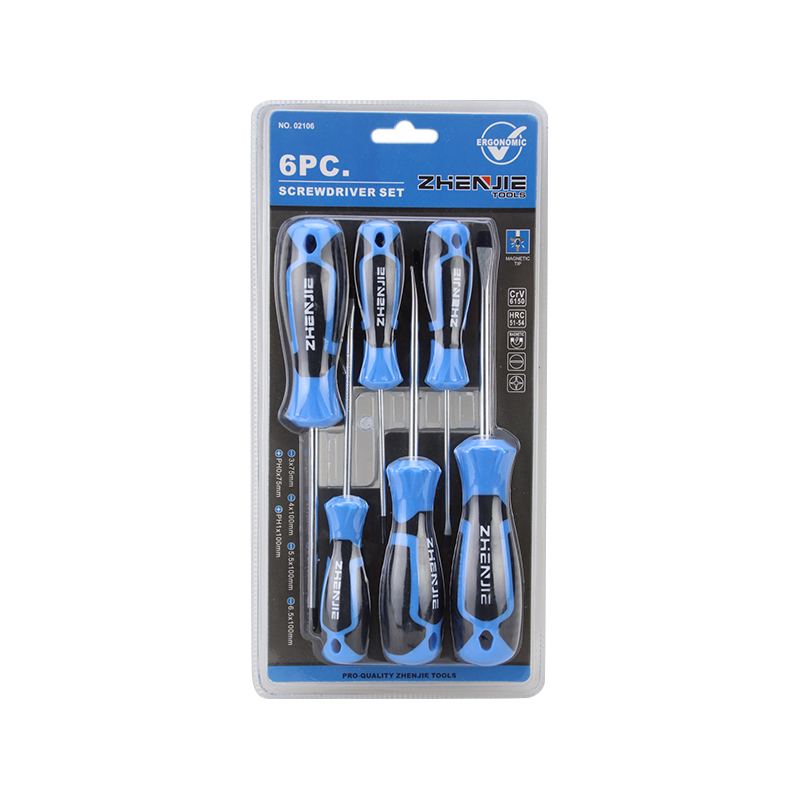 6pcs conjunto de chave de fenda com alça ergonomicamente projetada e chave de fenda Phillips