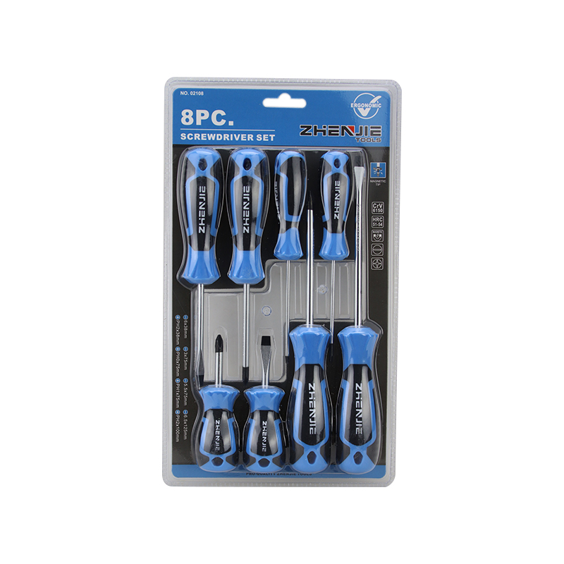 8pcs conjunto de chave de fenda com alça ergonomicamente projetada e chave de fenda Phillips