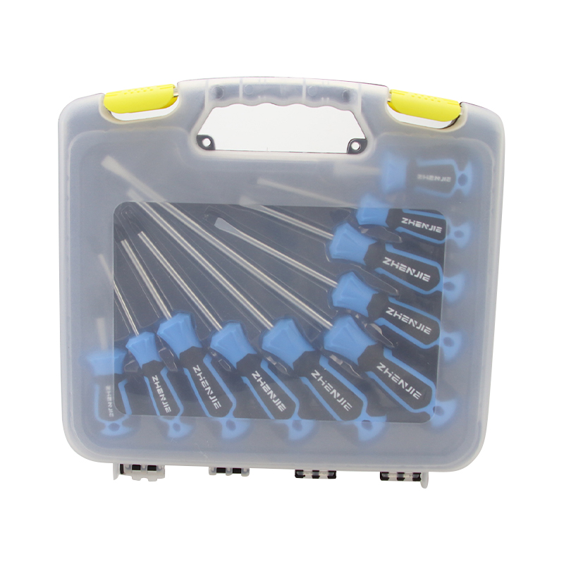 10pcs conjunto de bits de chave de fenda com alça ergonomicamente projetada