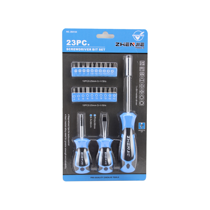 23 unidades de porta-bits magnéticos CRV, chave de fenda e conjunto de bits