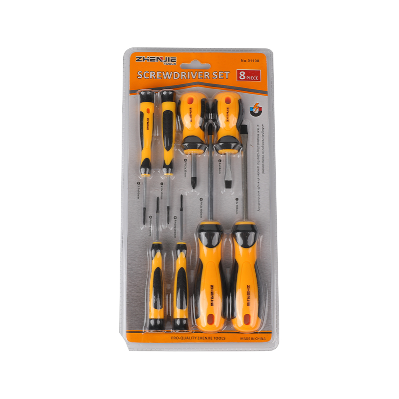 Conjunto de chave de fenda 8pcs com fenda e Phillips CRV