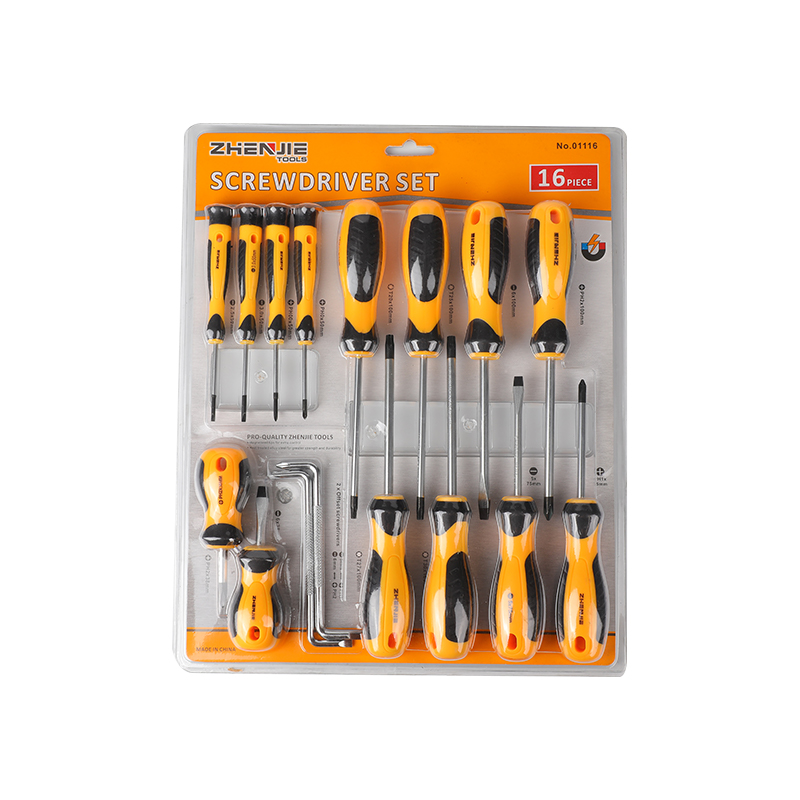 Conjunto de chave de fenda Phillips e Torx de 16 unidades
