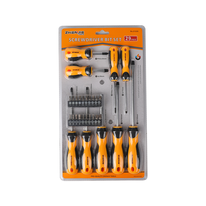 Conjunto de bits de chave de fenda Phillips Pozidriv Torx CRV com fenda de 29 unidades