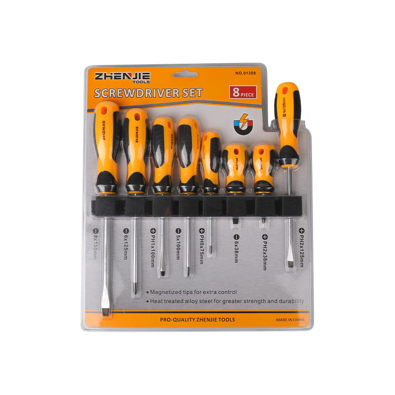 Conjunto de chave de fenda 8pcs com fenda e Phillips