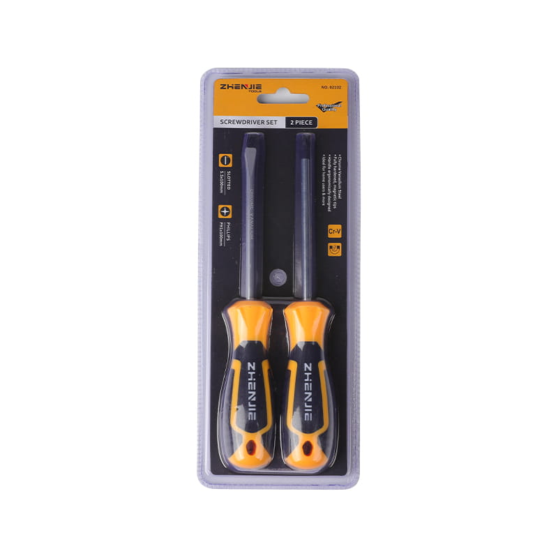 Conjunto de chave de fenda Phillips e alça com design ergonômico de 2 peças