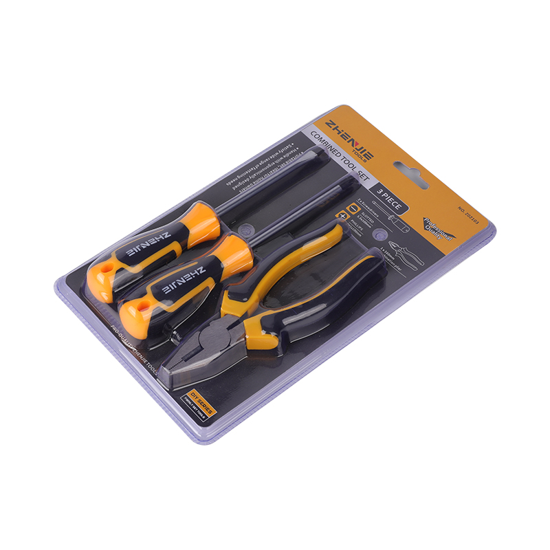 Conjunto de alicate de chave de fenda 3pcs com fenda e Phillips CRV