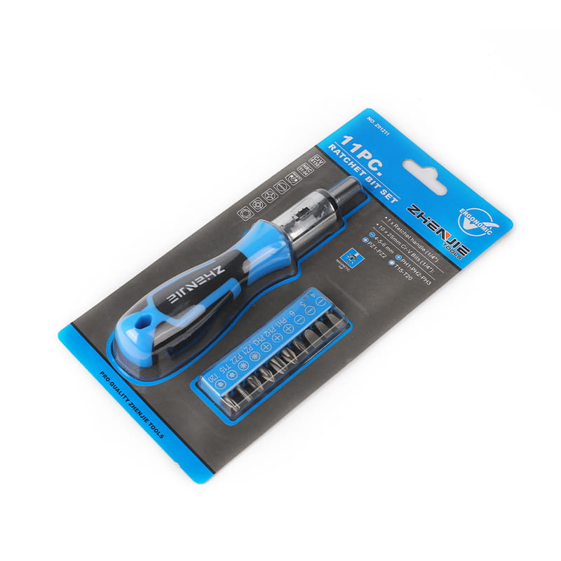 11 unidades de driver de suporte de broca e conjunto de bits Phillips Pozidriv Torx com fenda
