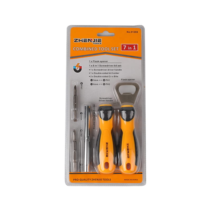 6pcs multifuncionais mini chaves de fenda com fenda de ponto cruzado