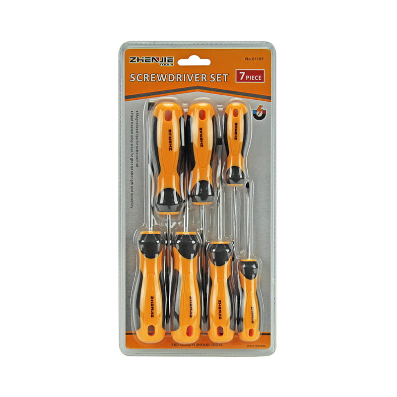 Conjunto de chave de fenda 7pcs com fenda e Phillips CRV
