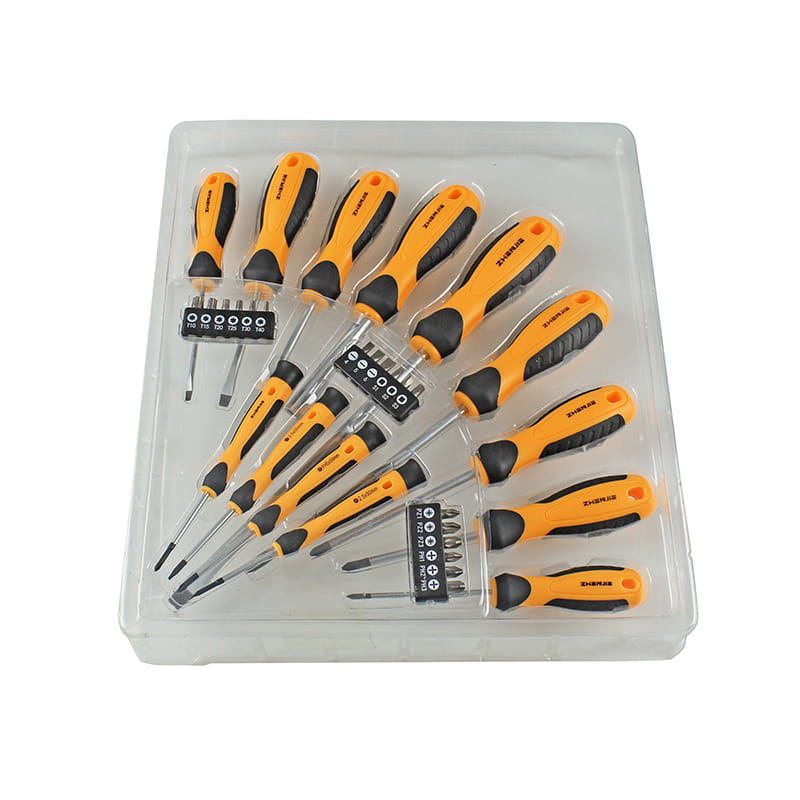 Conjunto de bits de chave de fenda Phillips Pozidriv Torx Square CRV de 31 unidades