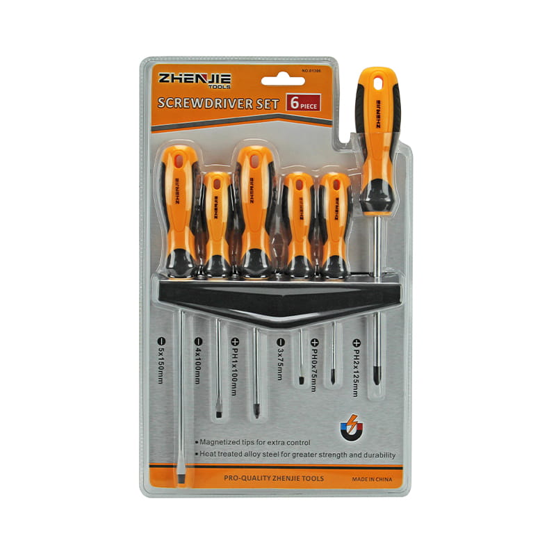 Conjunto de chave de fenda 6pcs com fenda e Phillips