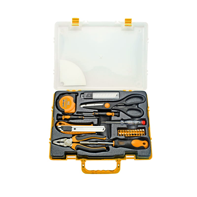 Conjunto de ferramentas combinadas para embalagem de caixa de plástico 39pcs