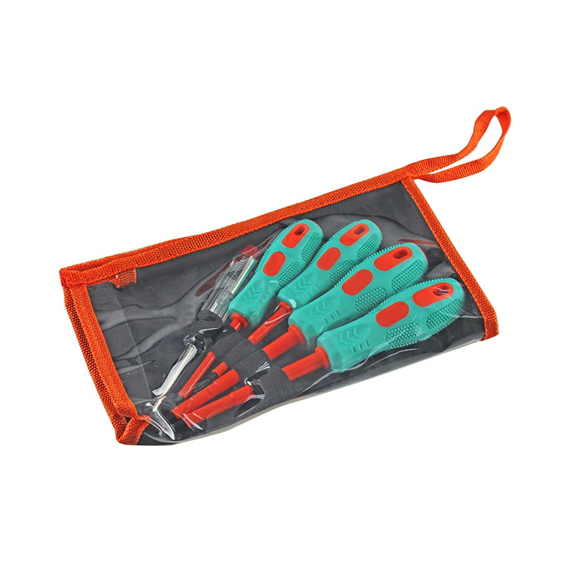 Conjunto de chave de fenda isolada 5pcs #0x75-#1x100mm com fenda e Phillips