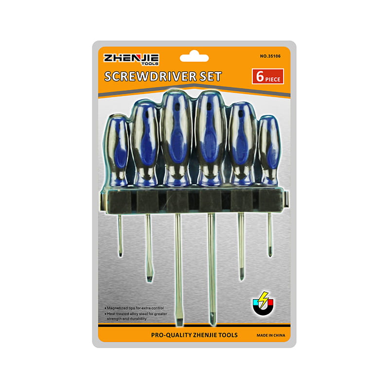 Conjunto de chave de fenda Phillips com ponta magnetizada 6 unidades