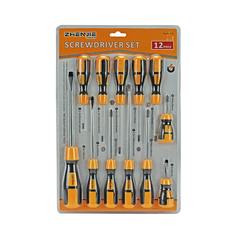 Conjunto de chave de fenda 12pcs CRV