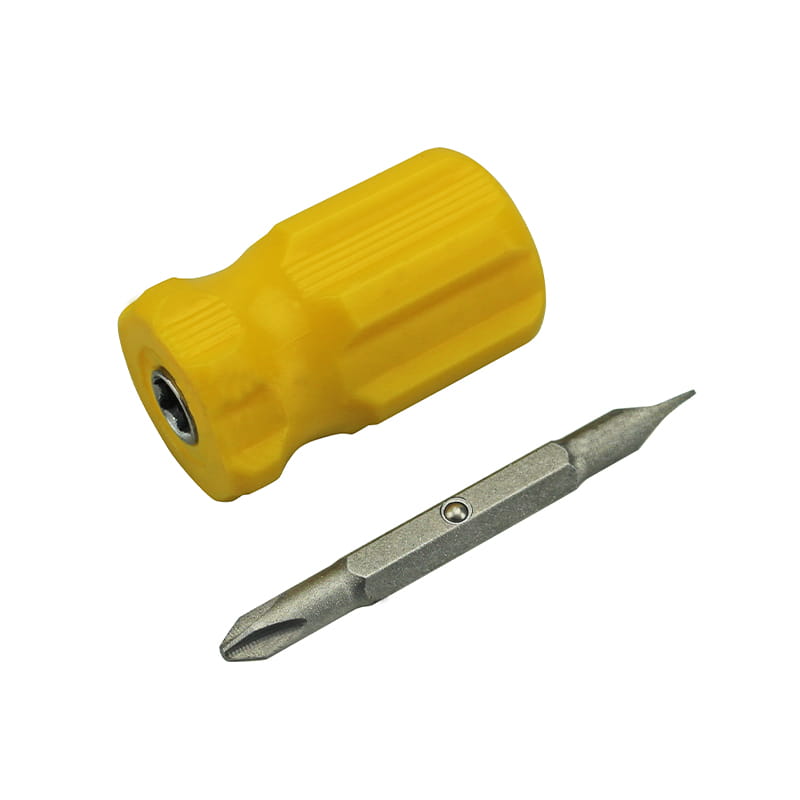 2 em 1 6mm-PH2 Chave de fenda dupla face com cabo atarracado CRV