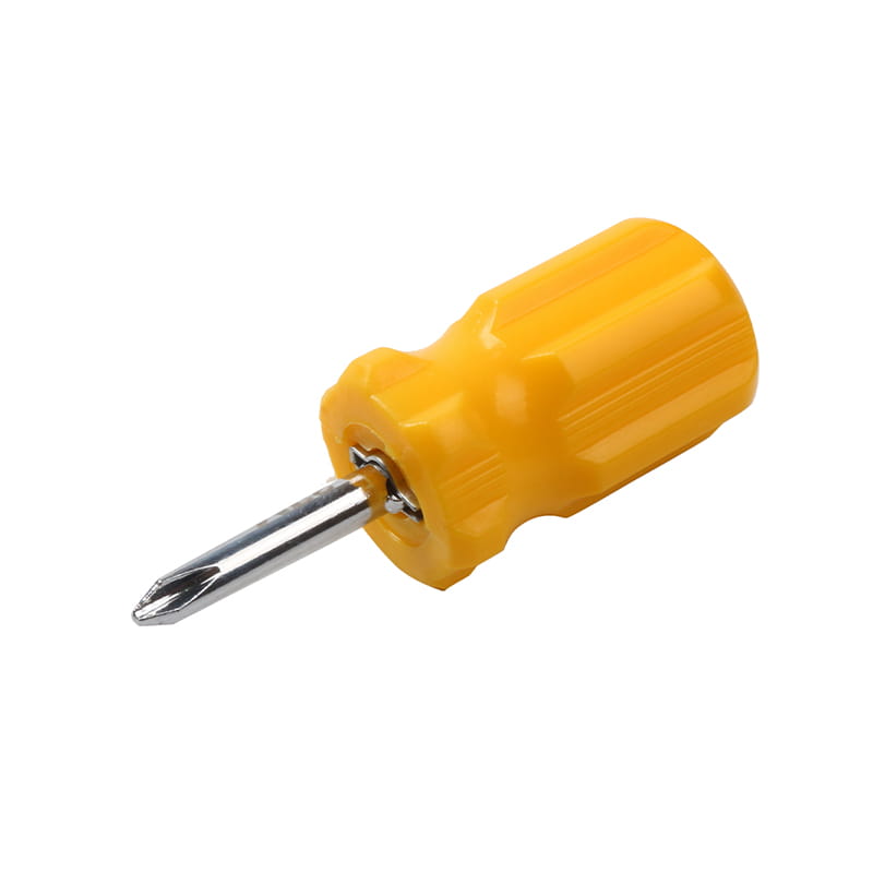 2 em 1 6mm-PH2 Chave de fenda de lâmina dupla face com cabo atarracado CRV