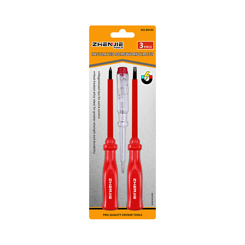 Conjunto de chave de fenda isolada 3pcs com testador de tensão