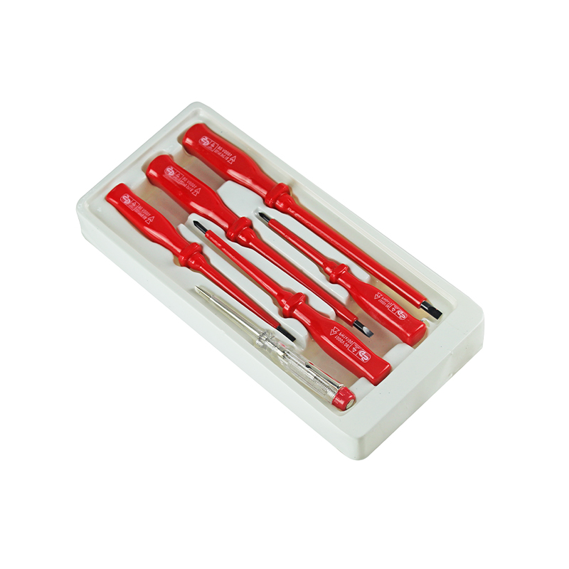 Conjunto de chave de fenda isolada para embalagem de caixa de 6 unidades