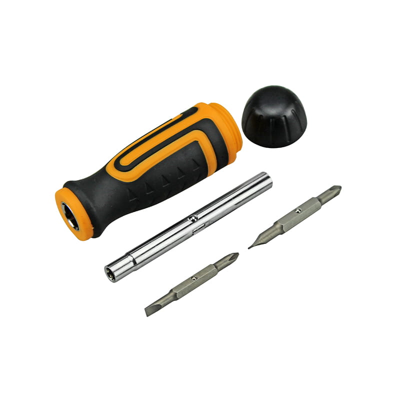 Porta-bits CRV de chave de fenda 6 em 1 e conjunto de bits CRV