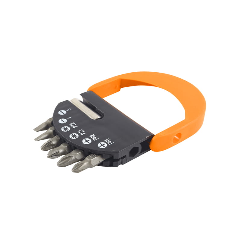 Conjunto de bits de plástico 8pcs com fenda Phillips Pozidriv CRV