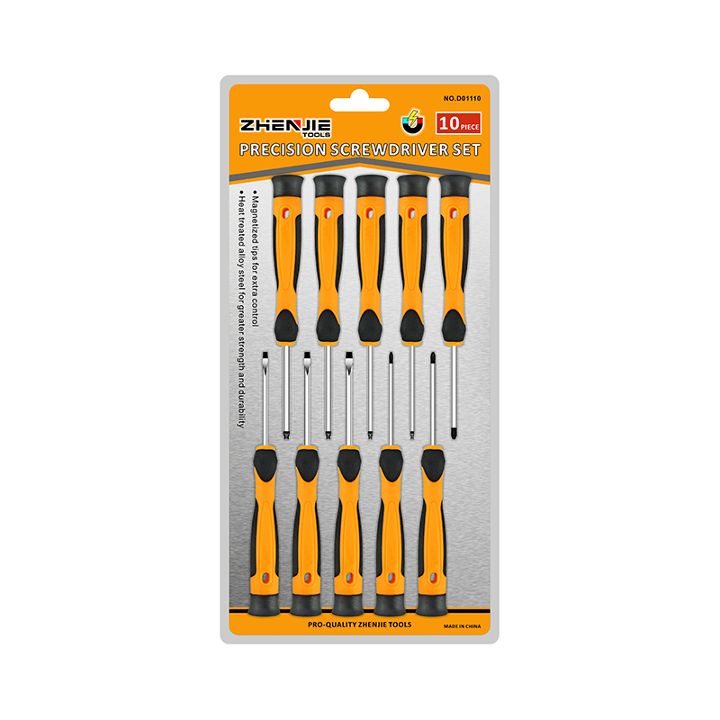 Conjunto de chave de fenda de precisão Phillips Torx com fenda de 10 unidades