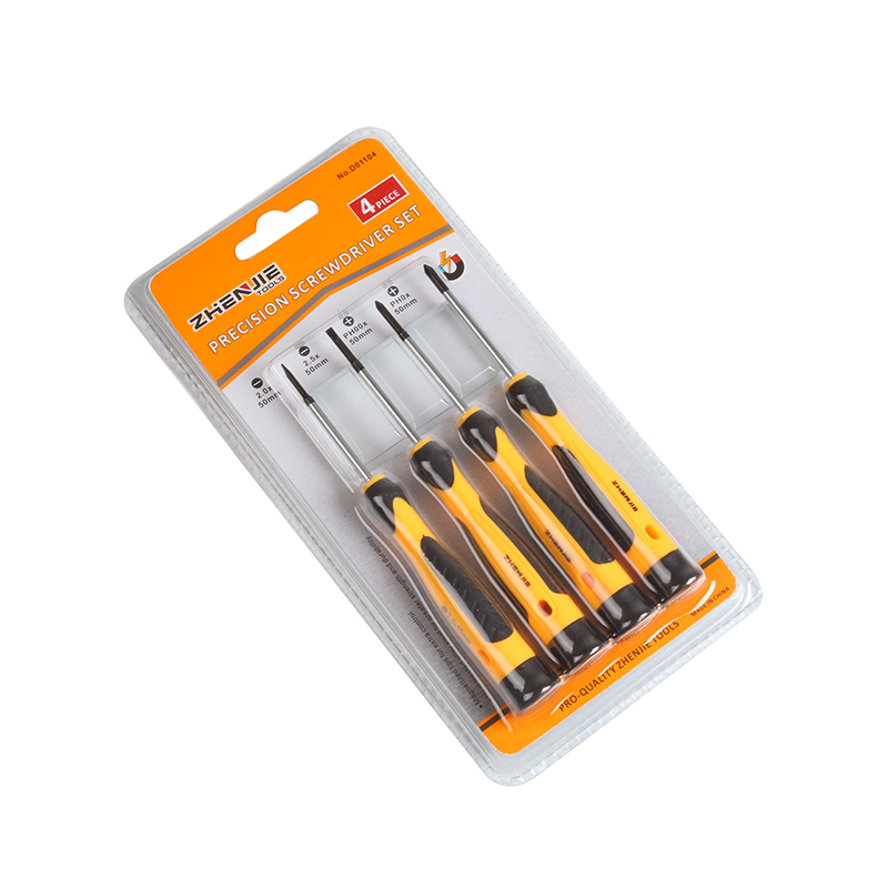 Conjunto de chave de fenda de precisão Phillips com fenda 4 unidades