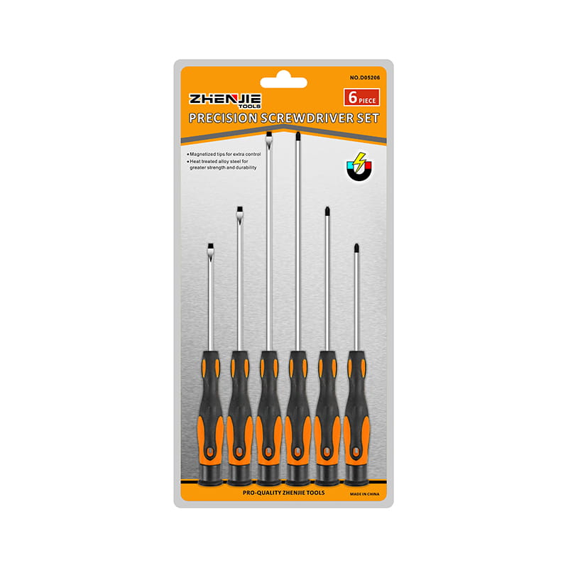 Conjunto de chave de fenda de precisão Phillips CRV 6pcs com fenda