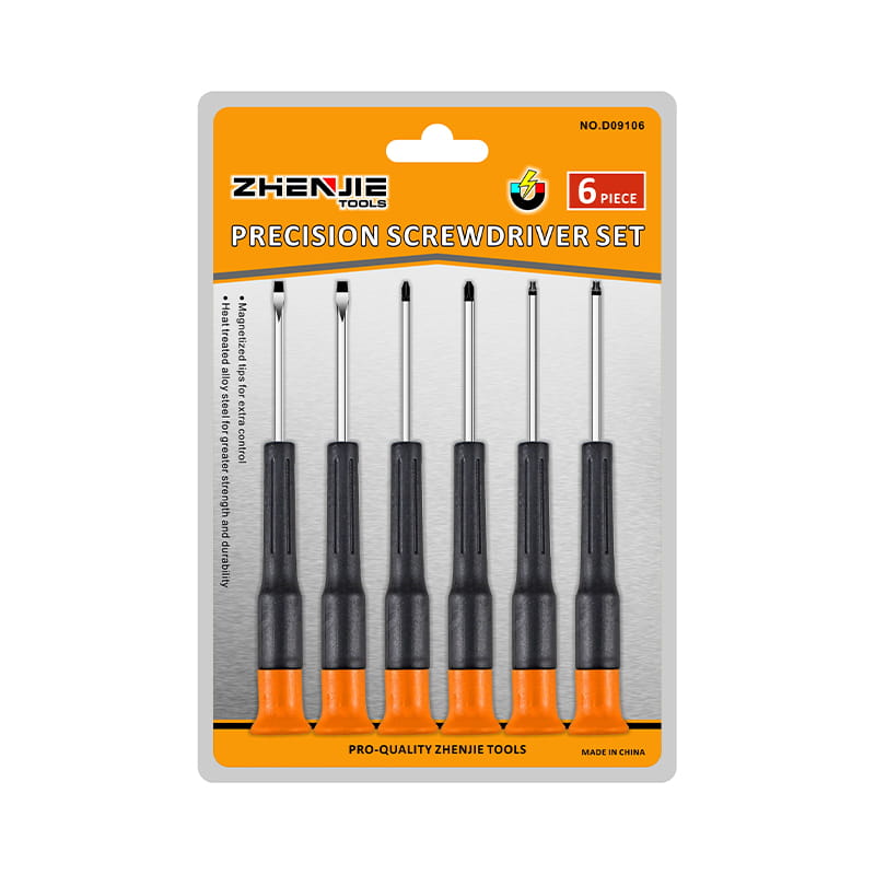 6pcs alça ergonomicamente projetada com fenda Phillips Torx CRV conjunto de chave de fenda de precisão