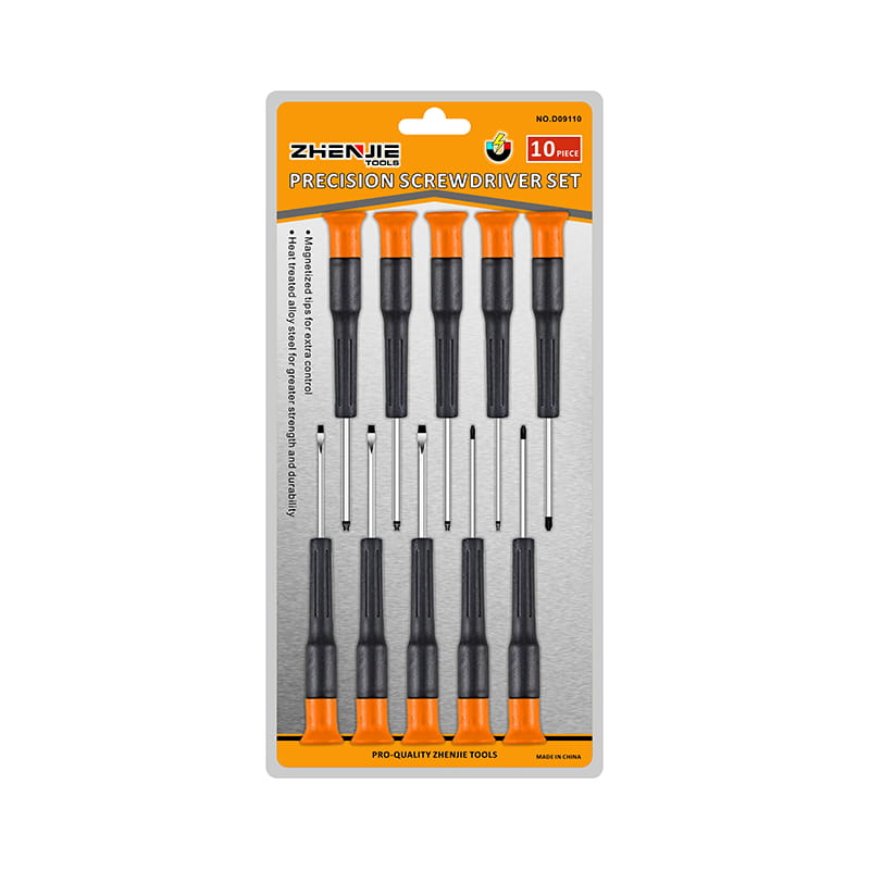 10pcs alça ergonomicamente projetada com fenda Phillips Torx CRV conjunto de chave de fenda de precisão